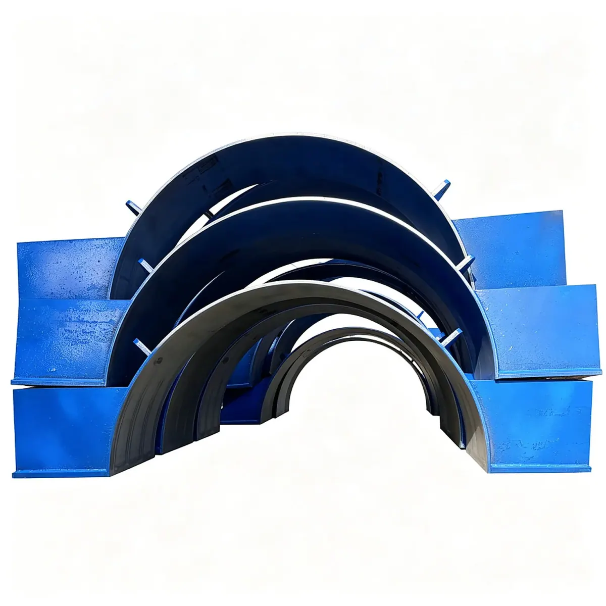 Clamp formwork — flange and bolt detail