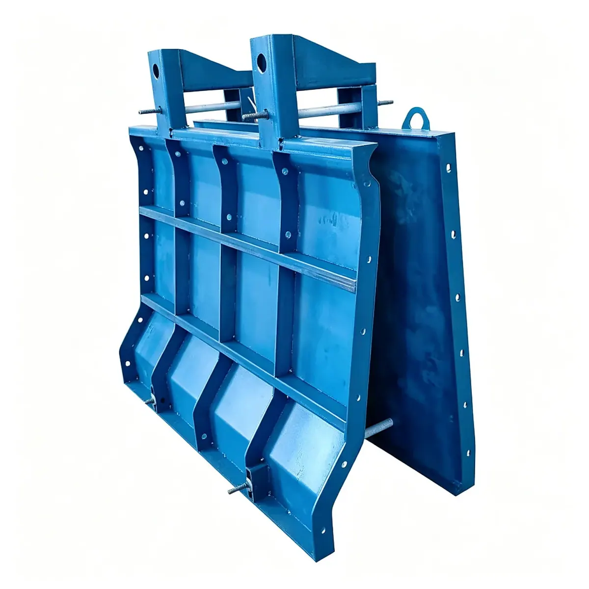 Curb moulds stacked