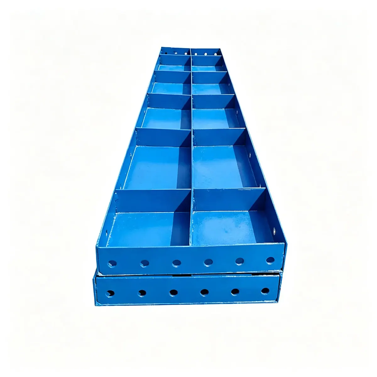 Flat formwork panel — rib side