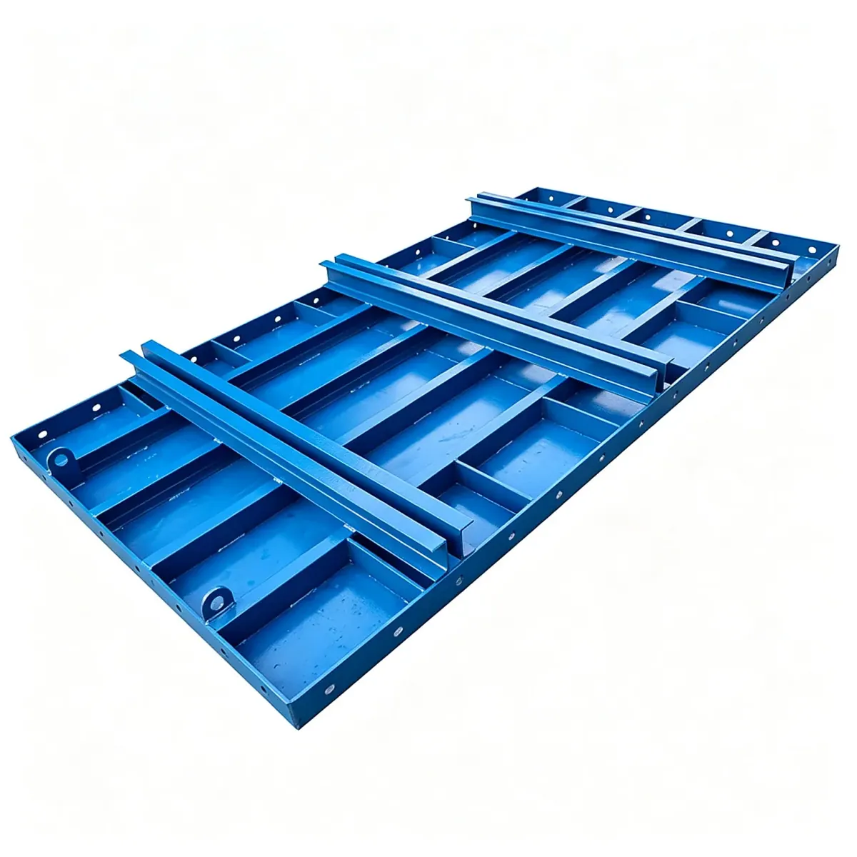 Flat formwork panels stacked