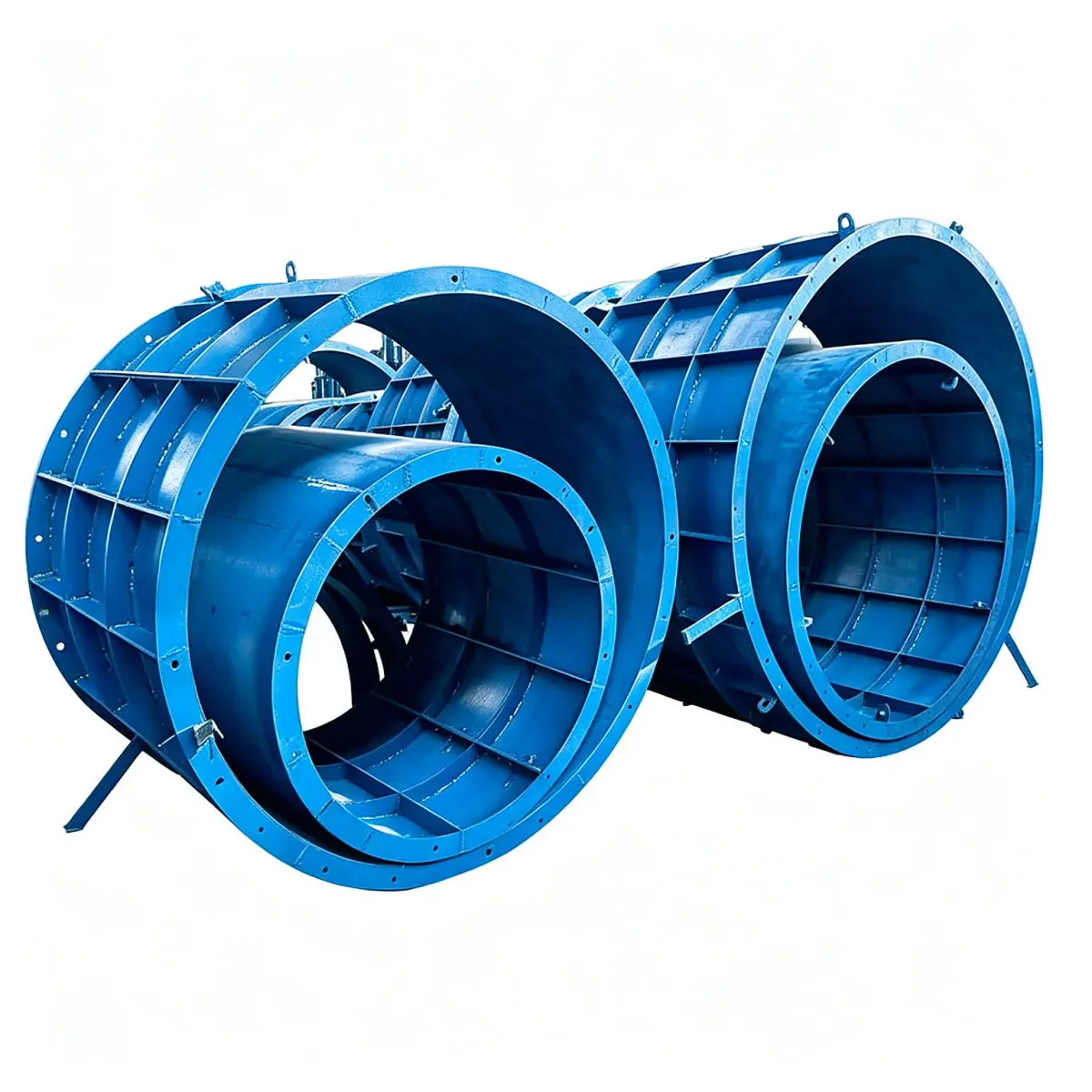 Round chamber moulds stacked