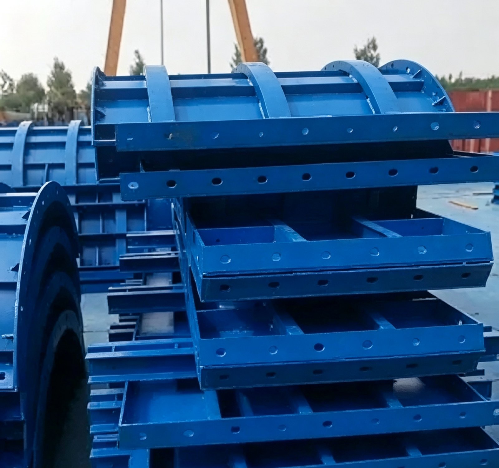 Curved Wind Turbine Foundation & Concrete Hybrid Tower Steel Formwork for Onshore & Offshore Wind Farm
