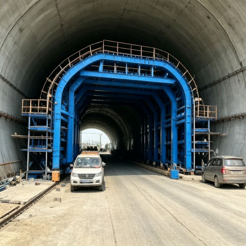 oil-1 Tunnel lining steel formwork for culvert and pipe jacking project